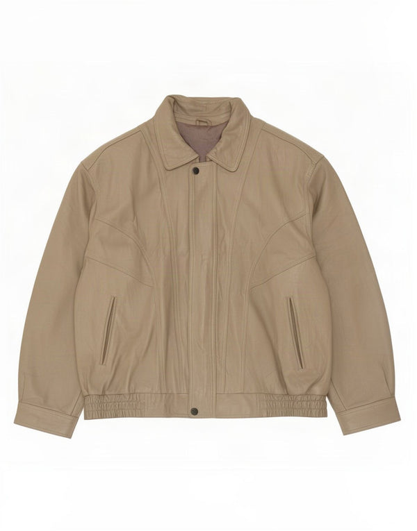 WESTBURY Męska kurtka skórzana C&A UK 58 4XL brązowa