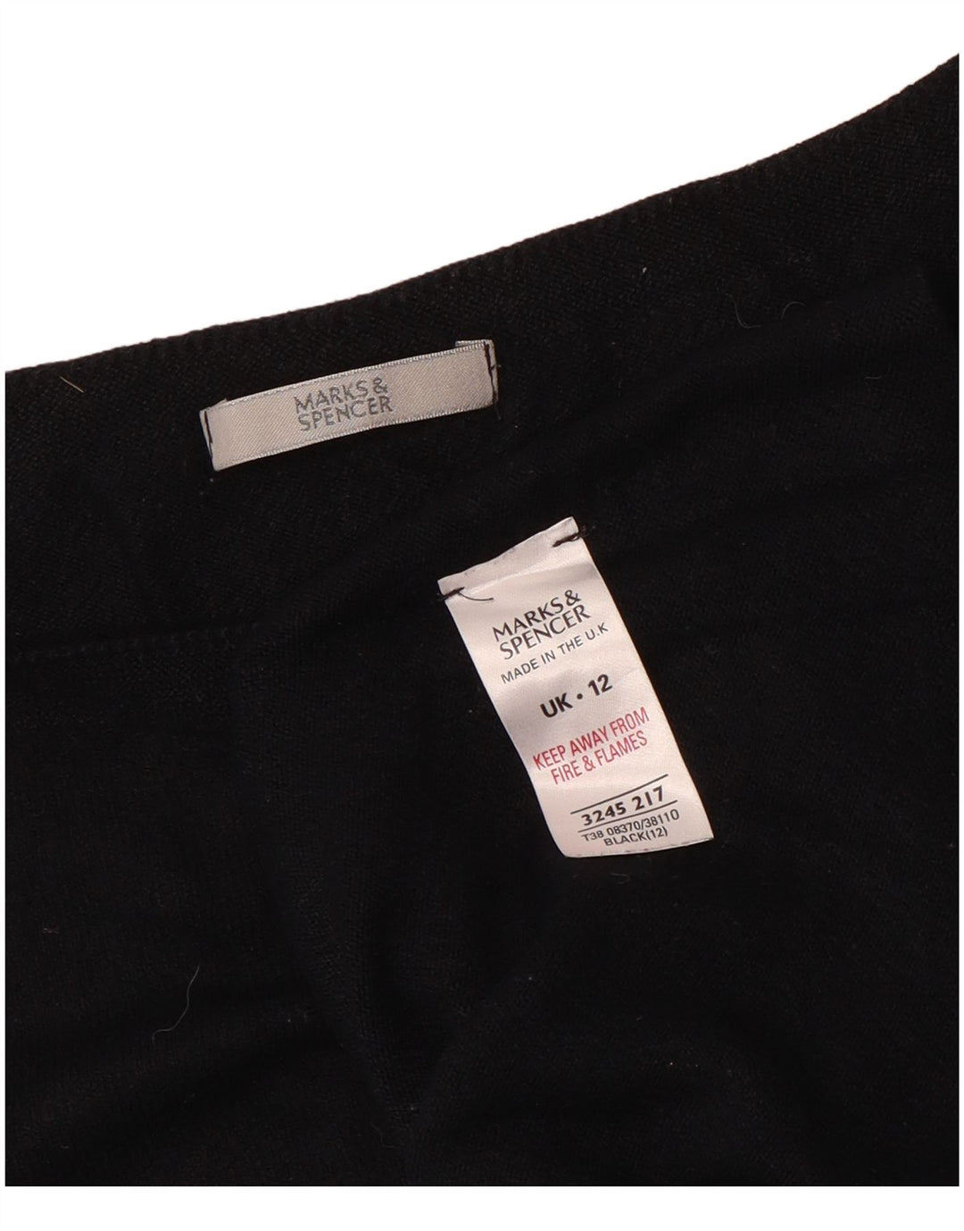 Bluzka damska Marks & Spencer UK 12 Średnia czarna wiskoza