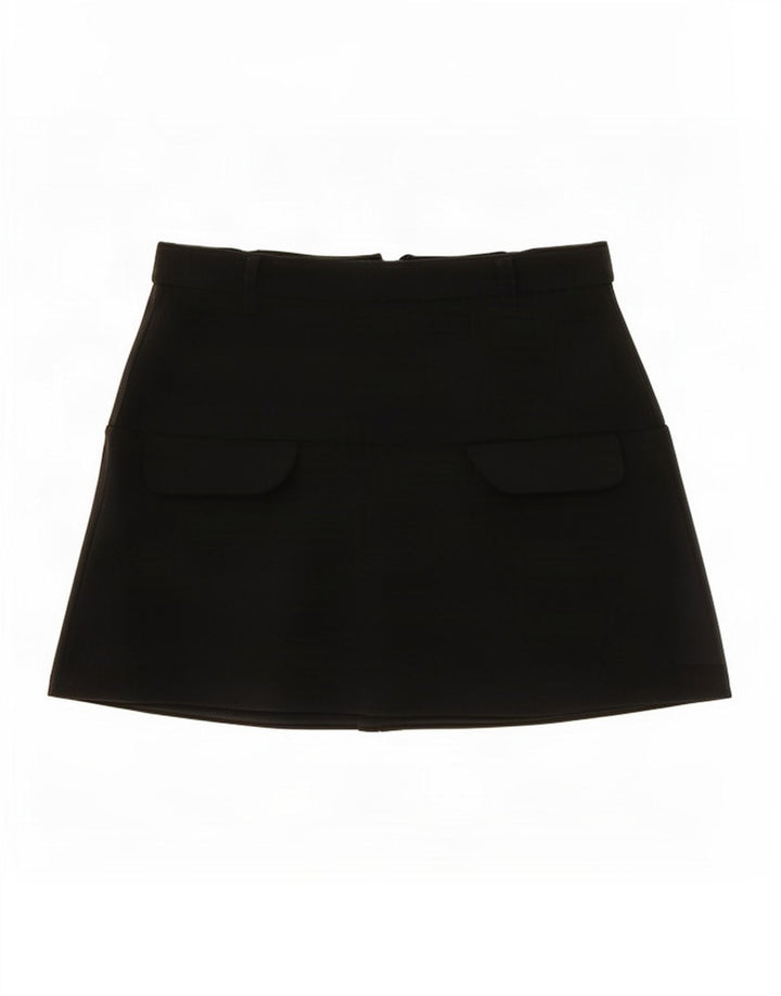 Spódnica damska Zara Mini Cargo, średnia W28, czarna, poliester