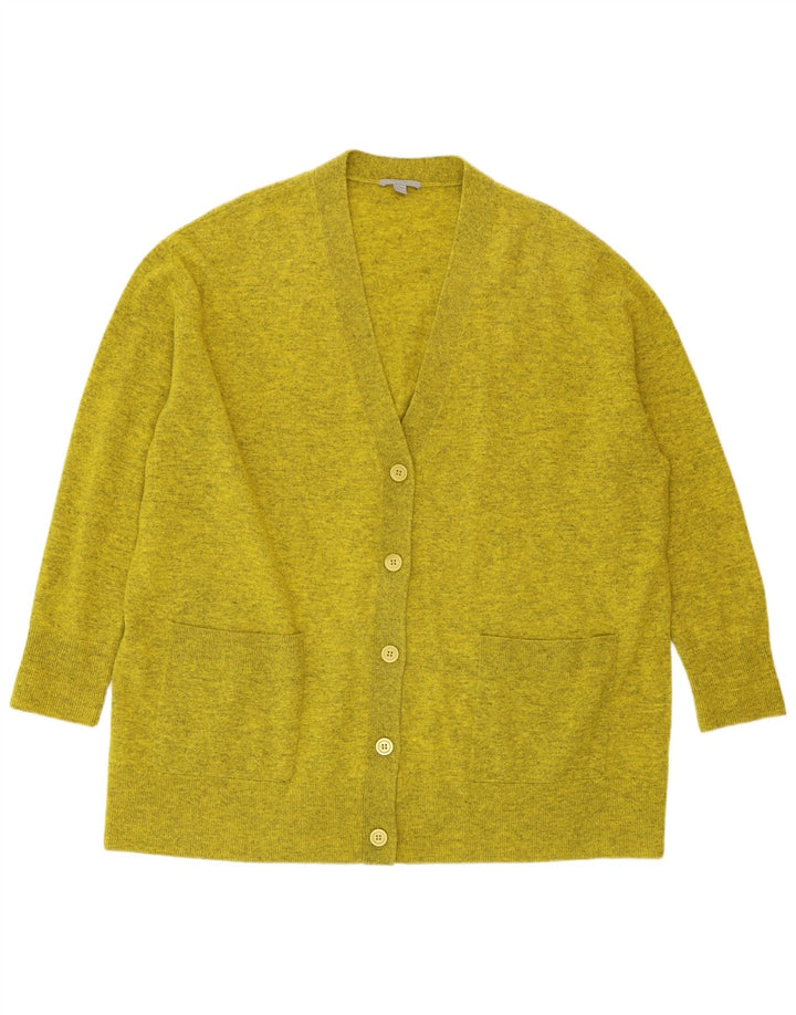 COS Damski sweter oversize o przedłużonym fasonie, UK 14, średni, zielony, nakrapiany