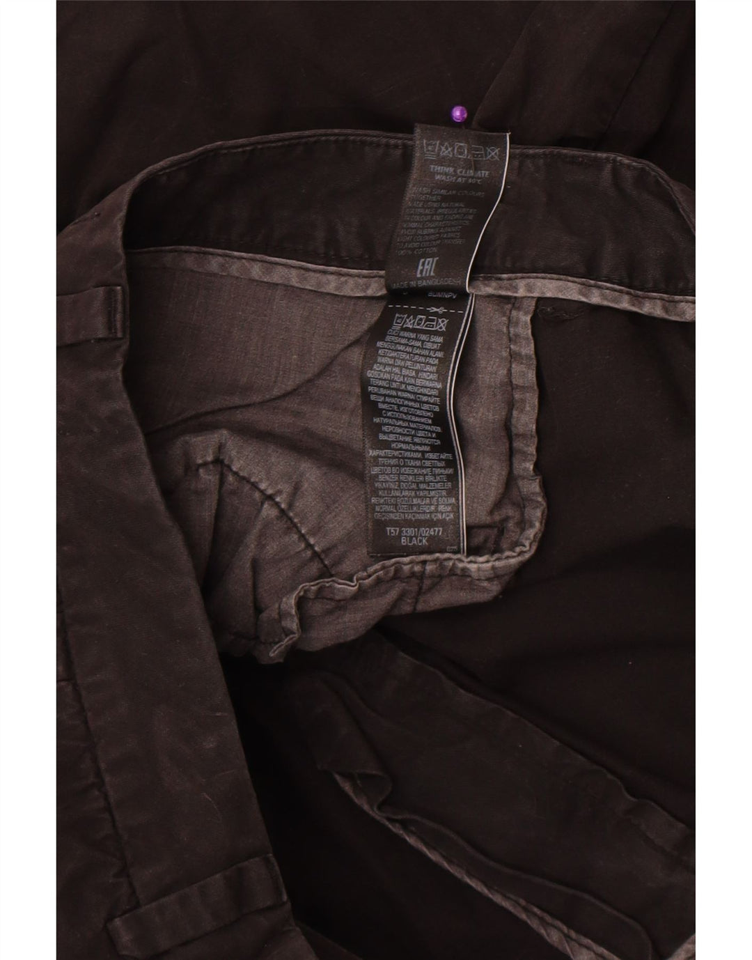 Marks & Spencer Damskie spodenki Chino UK 12 Medium W30 Czarne bawełniane