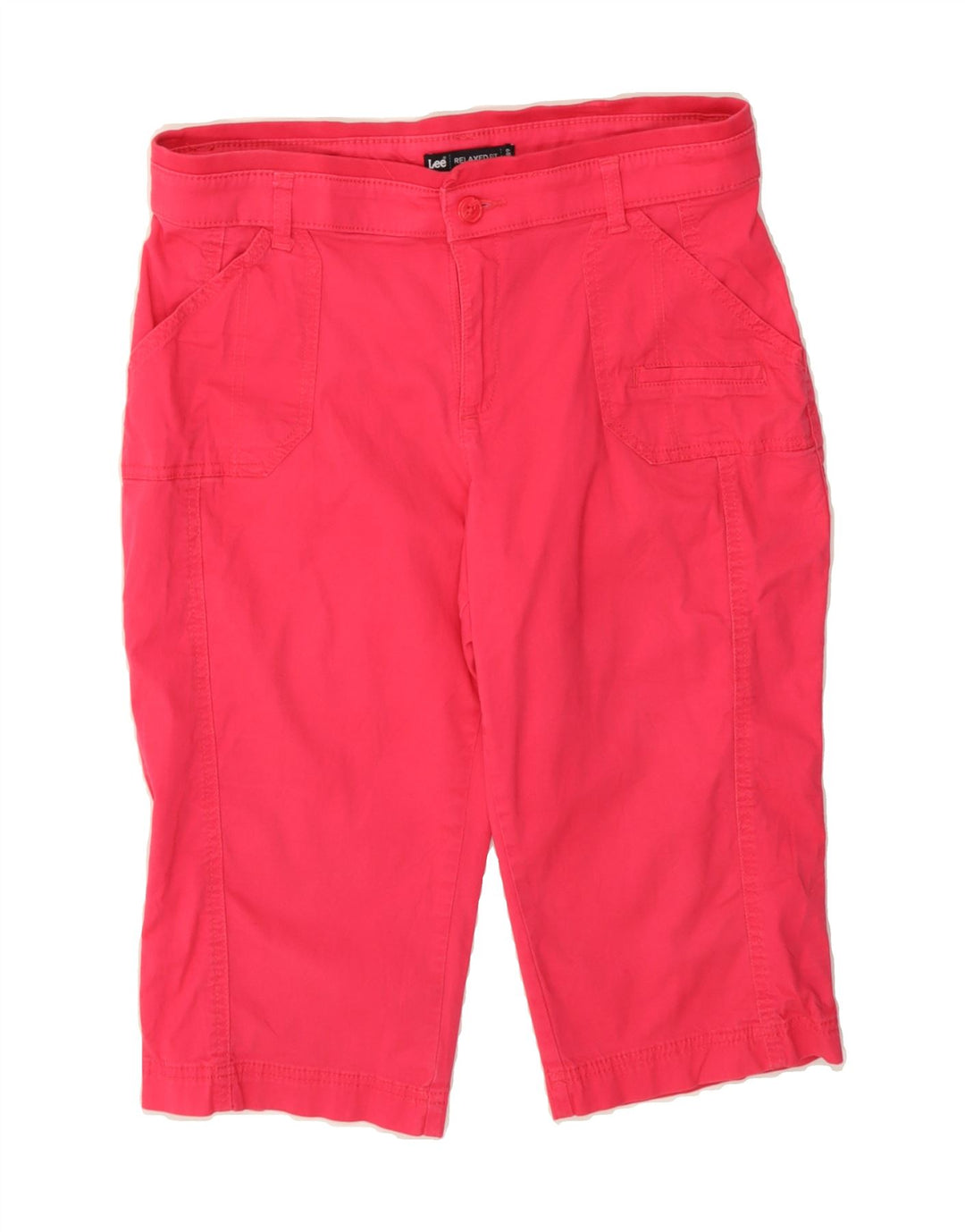 LEE Womens Bermuda Shorts US 10 Large W32  Pink Cotton Vintage Lee and Second-Hand Lee from Messina Hembry 