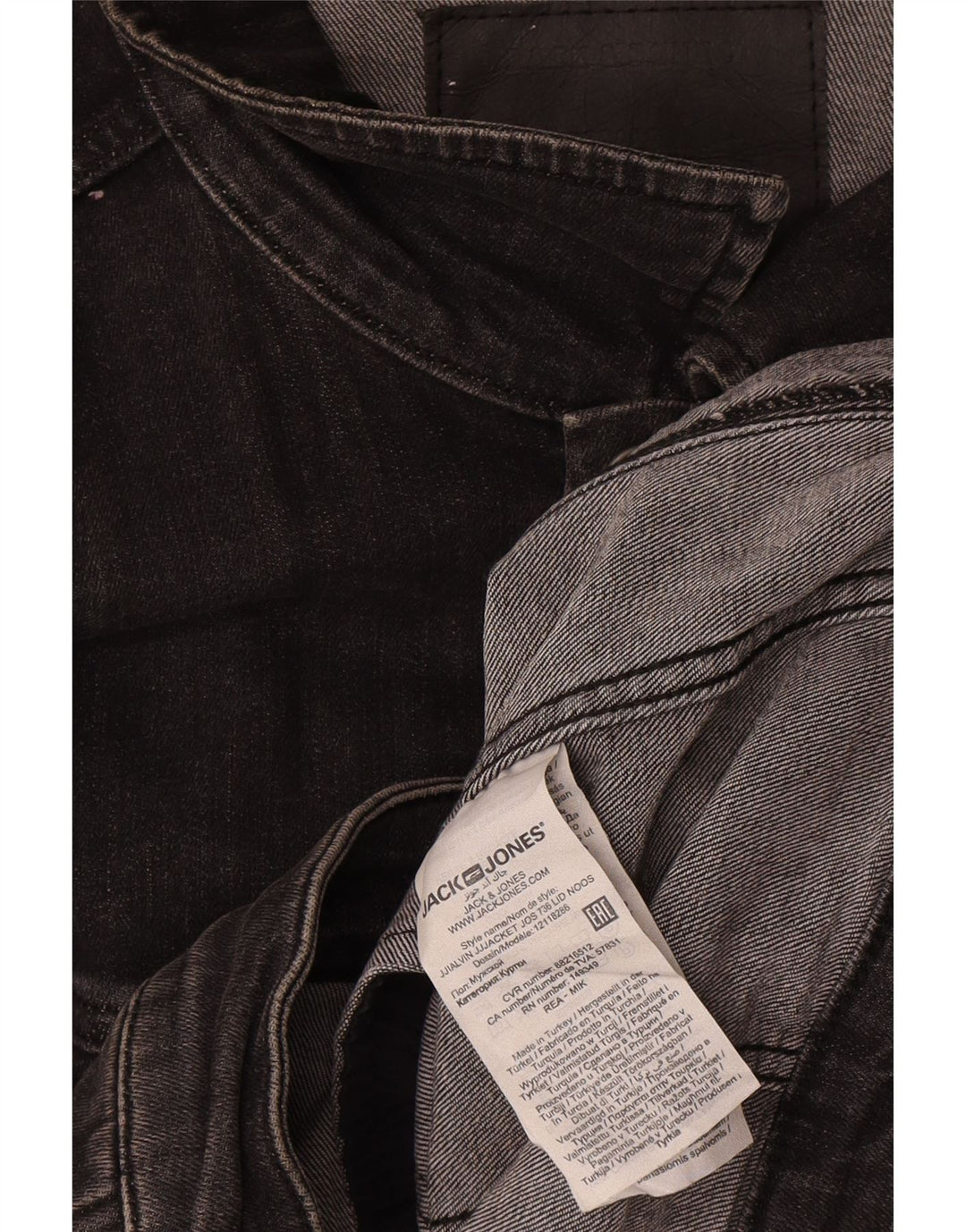Męska kurtka dżinsowa Jack & Jones UK 42 XL, szara bawełna