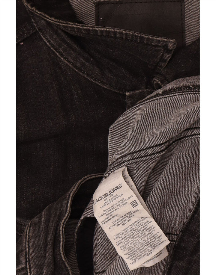 Męska kurtka dżinsowa Jack & Jones UK 42 XL, szara bawełna