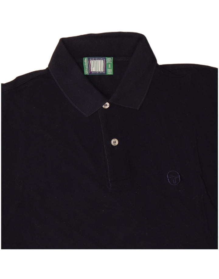 Męska koszulka polo SERGIO TACCHINI, średnia, granatowa, bawełniana