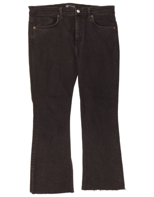 Dżinsy damskie Zara Crop Bootcut EU 44 XL W34 L24 Czarna bawełna