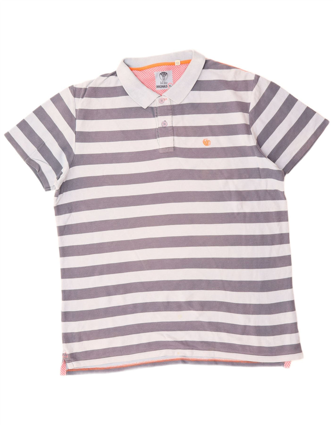 Męska koszulka polo FAT FACE XL, bawełniana w niebieskie paski