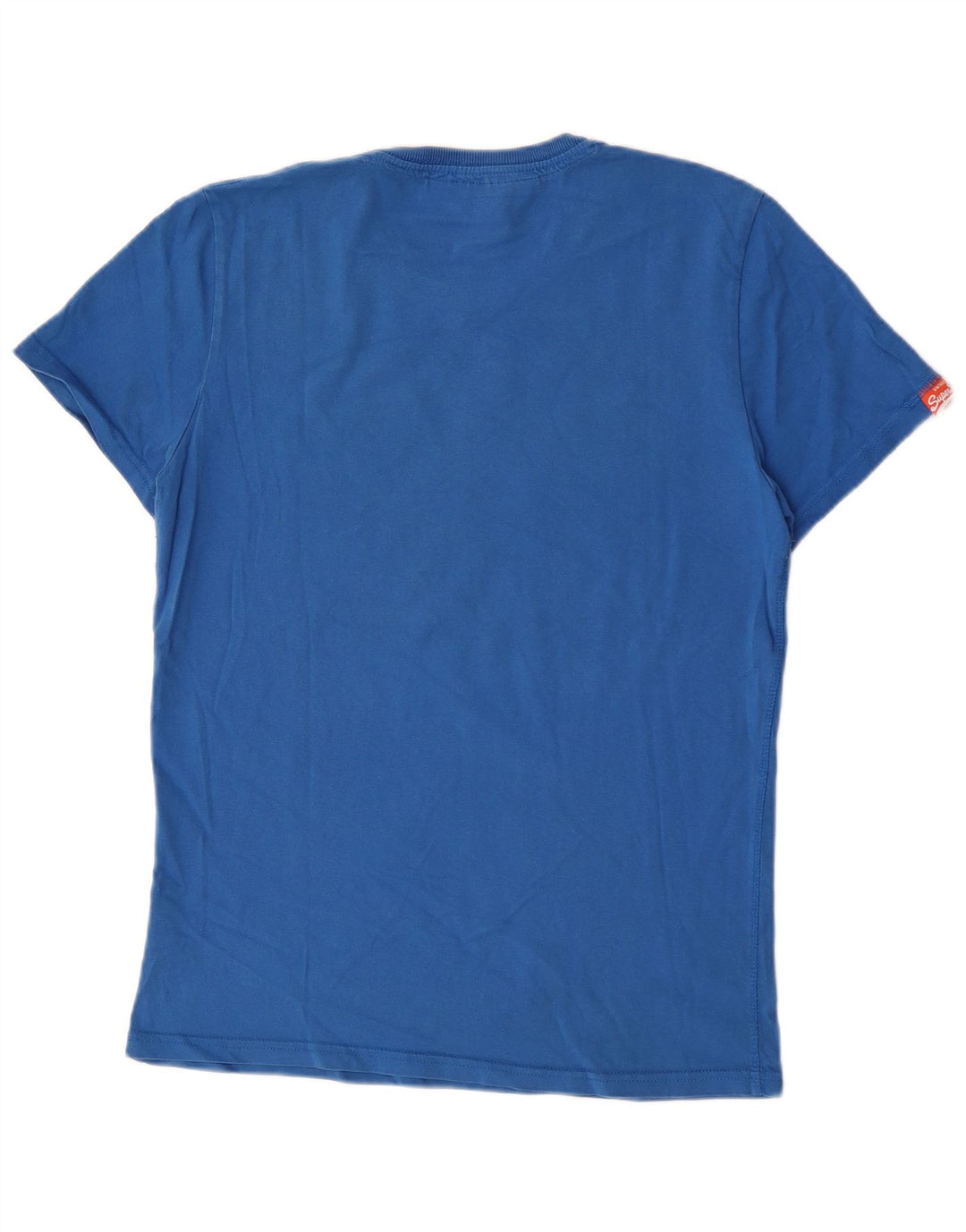 Męski T-shirt z grafiką Superdry, duży, niebieski, bawełniany