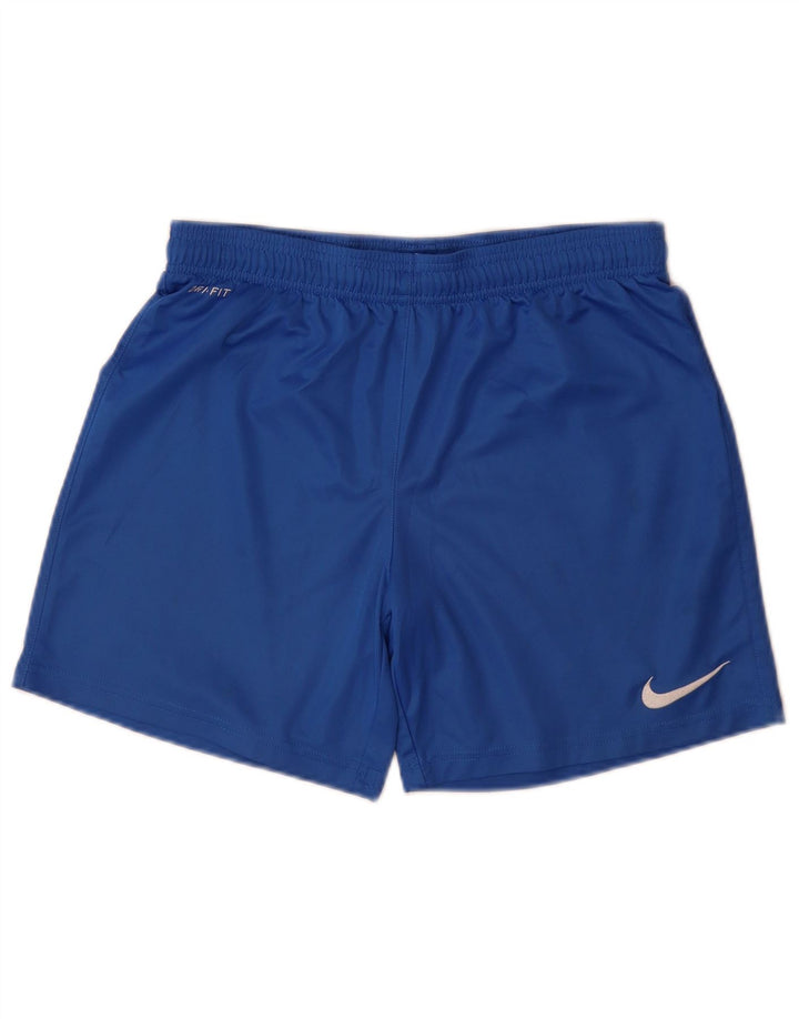 Męskie spodenki sportowe Nike Dri Fit, małe, niebieskie, poliestrowe