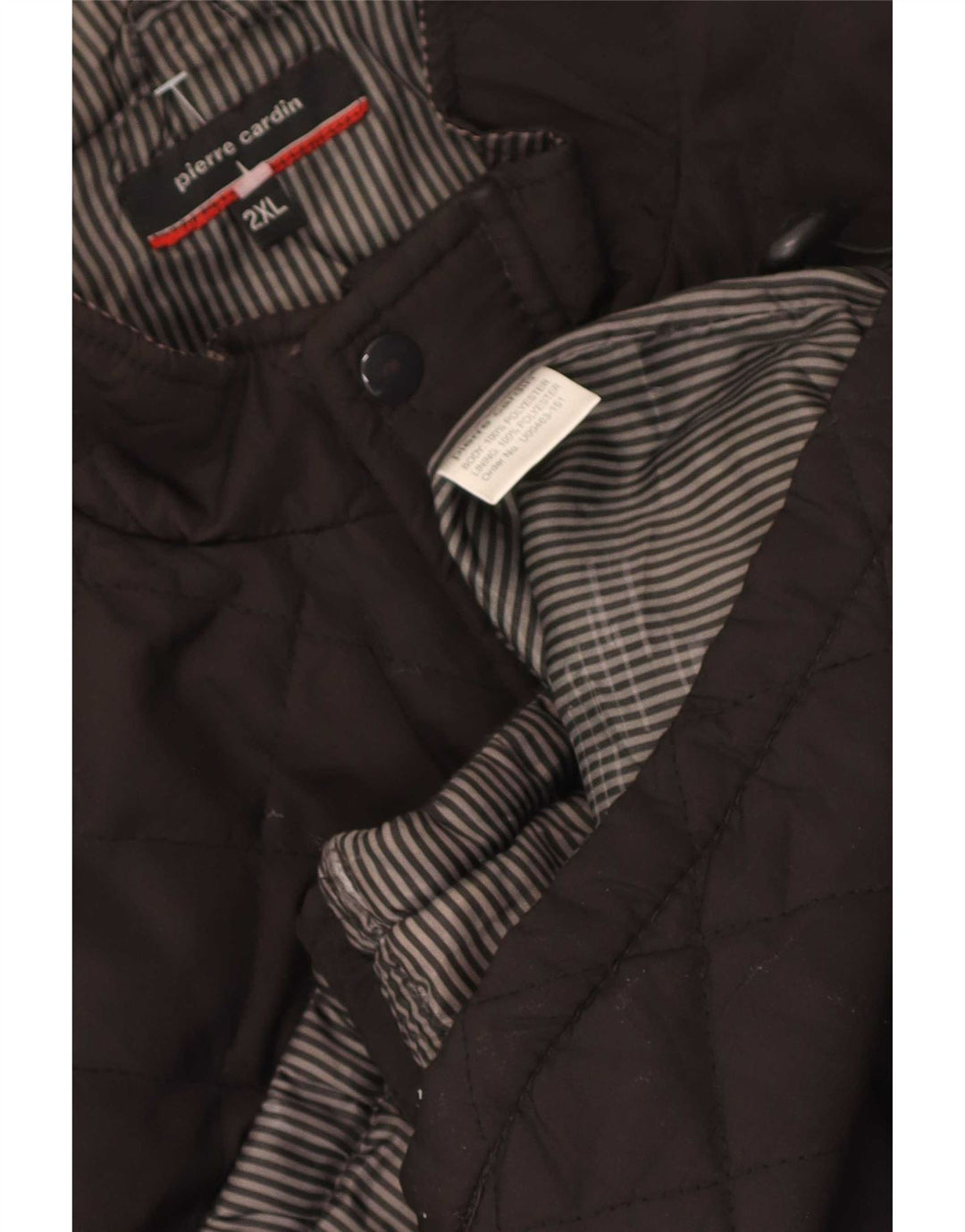 Męska pikowana kamizelka Pierre Cardin UK 44 2XL Brązowa Poliester