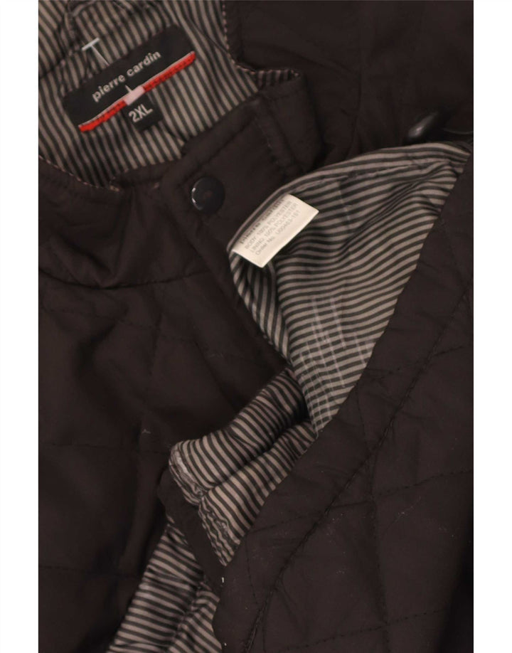 Męska pikowana kamizelka Pierre Cardin UK 44 2XL Brązowa Poliester