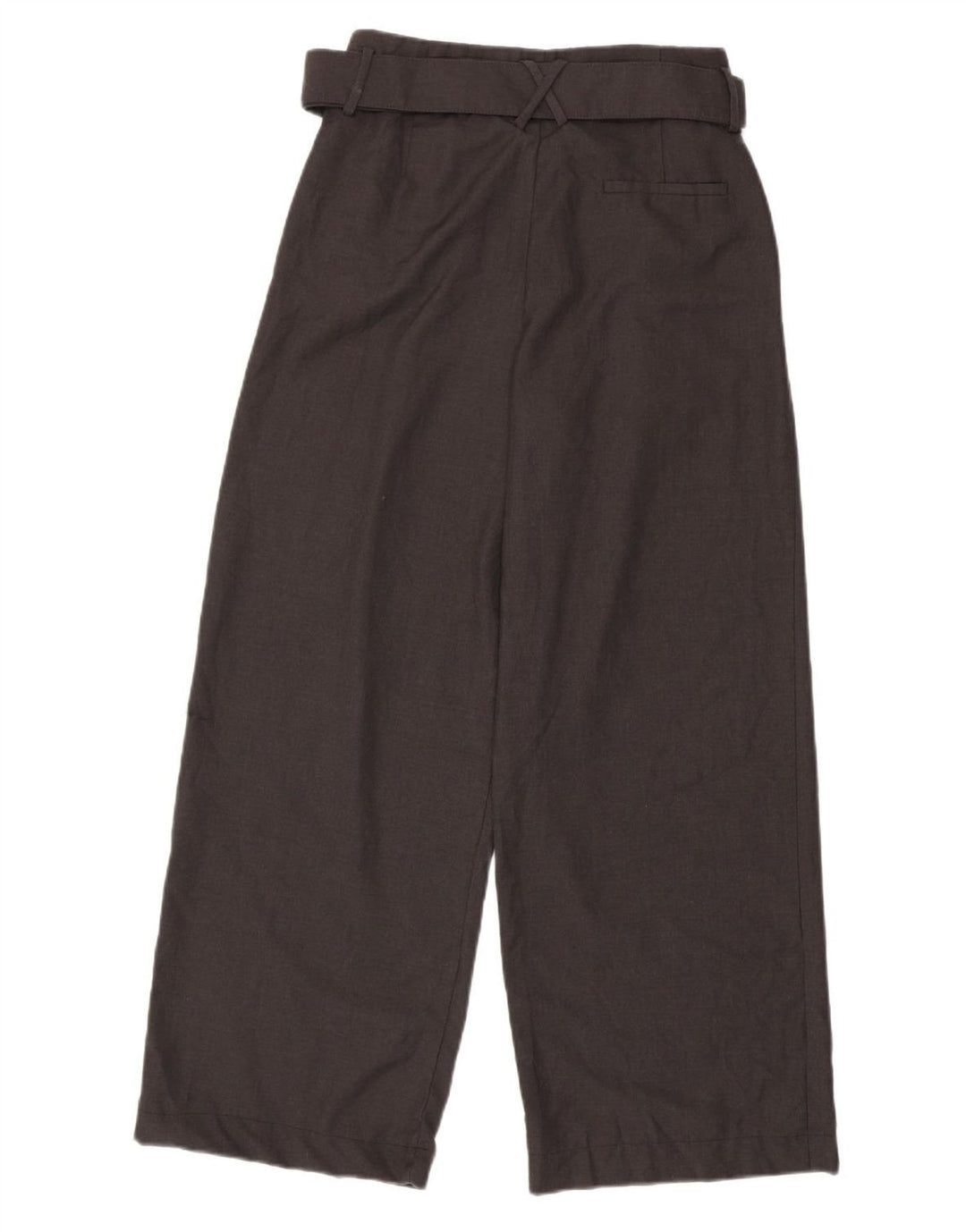 Damskie spodnie codzienne z szerokimi nogawkami ZARA, średnie W28 L29, szary poliester