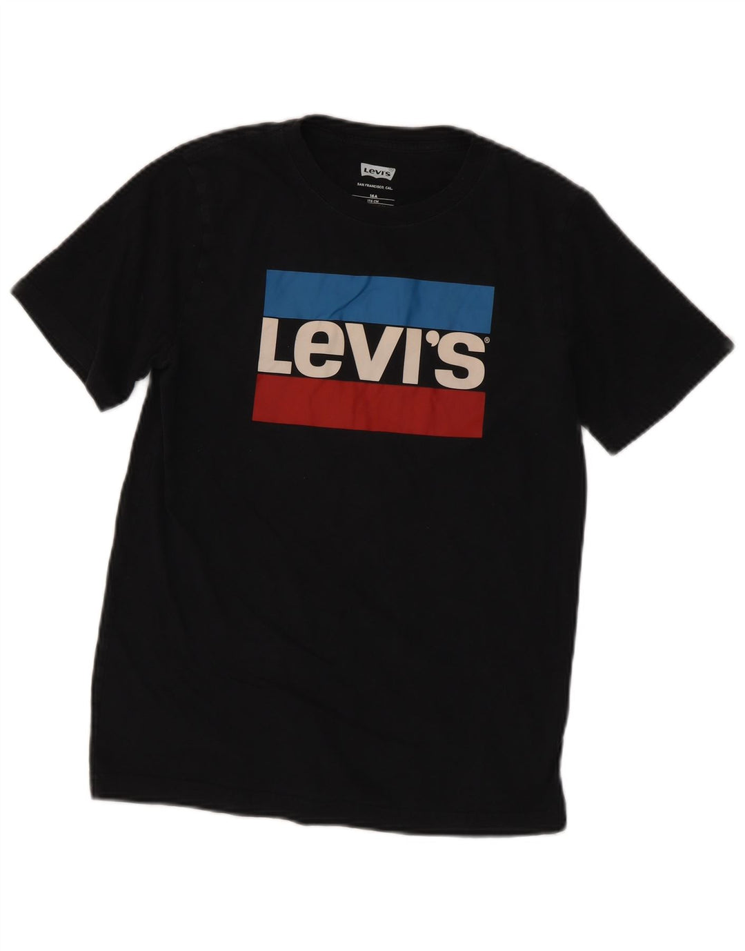 Chłopięcy T-shirt z grafiką Levi's, 15-16 lat, czarny