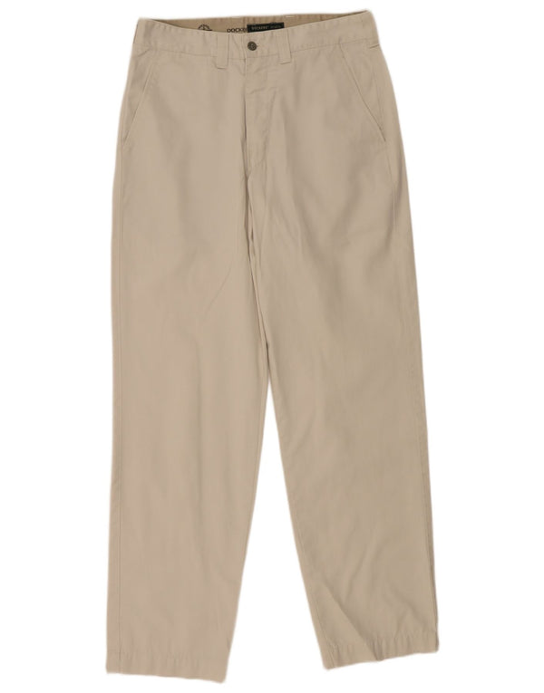 DOCKERS Męskie spodnie chino w kolorze khaki W31 L32 Beżowa bawełna