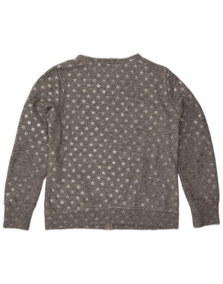 Damska kurtka dresowa Superdry z abstrakcyjnym wzorem UK 16, duża, szara