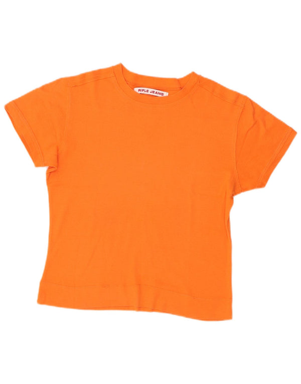 Damska koszulka typu Crop Rifle Top UK 14, duża, pomarańczowa