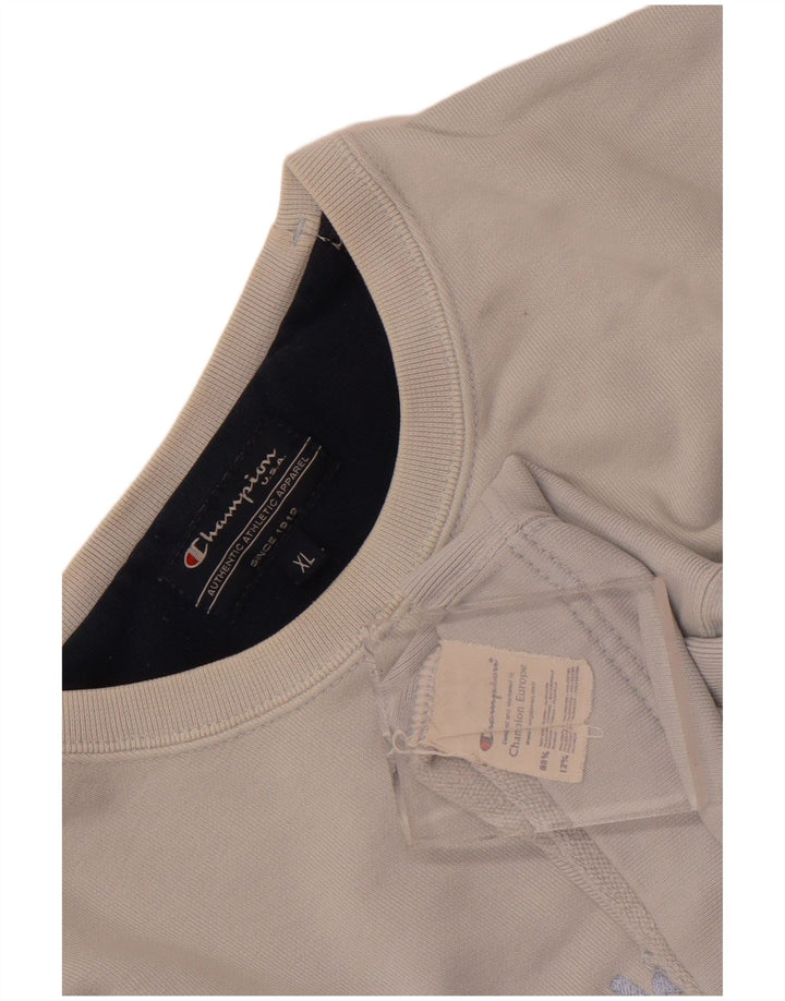 Męska bluza z grafiką Champion XL, niebieska, bawełniana