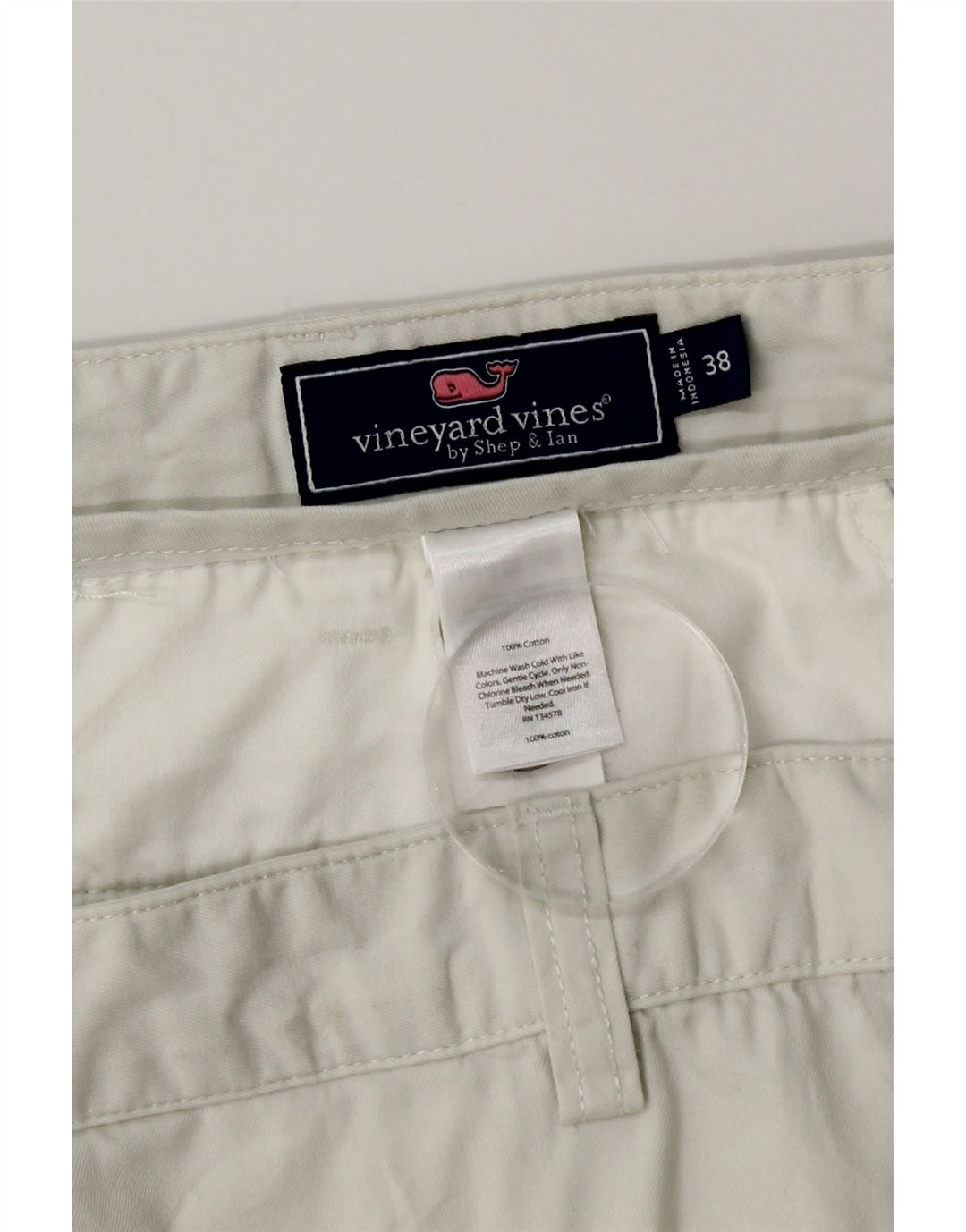 Męskie spodenki Chino VINEYARD VINES W38 XL, biała bawełna