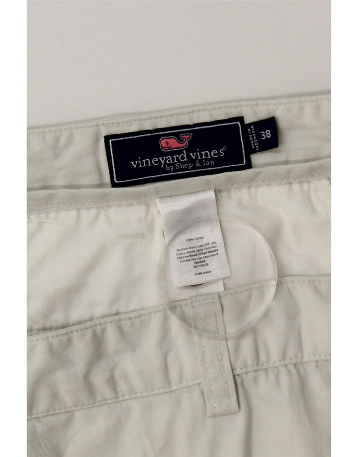 Męskie spodenki Chino VINEYARD VINES W38 XL, biała bawełna