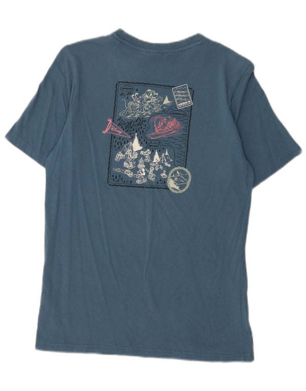 Adidas Boys Mickey Mouse Graphic T-Shirt Top 13-14 Years Blue Cotton