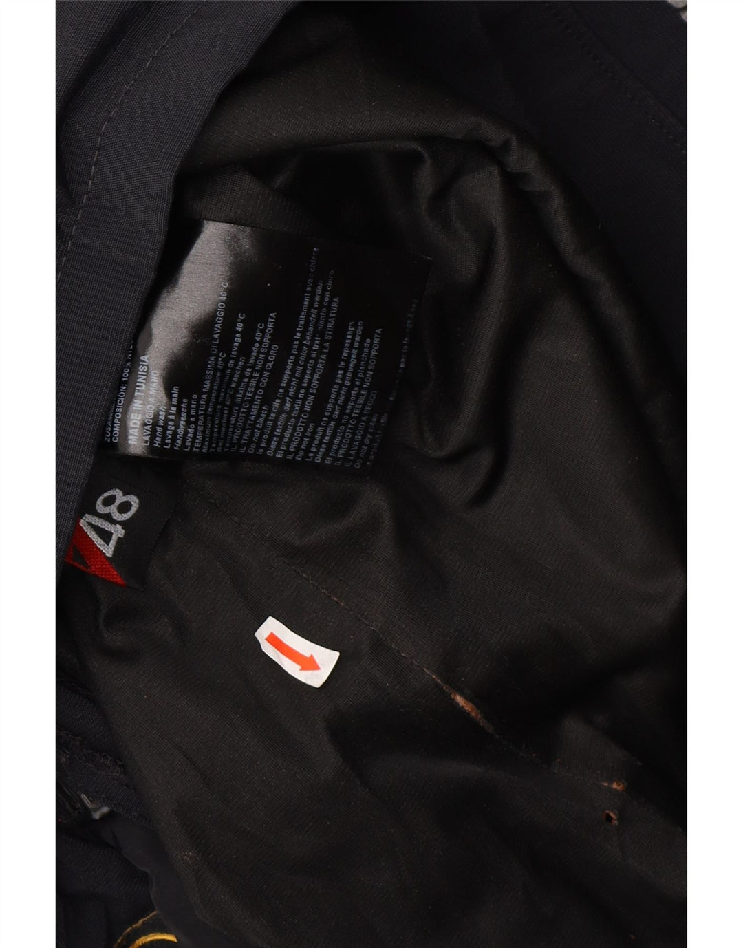 DAINESE Mens Utility Jacket IT 48 Medium Black Nylon Vintage Dainese and Second-Hand Dainese from Messina Hembry 