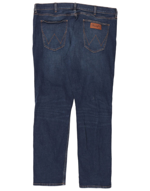 Wrangler Męskie Greensboro Straight Jeans W40 L32 Niebieskie bawełniane
