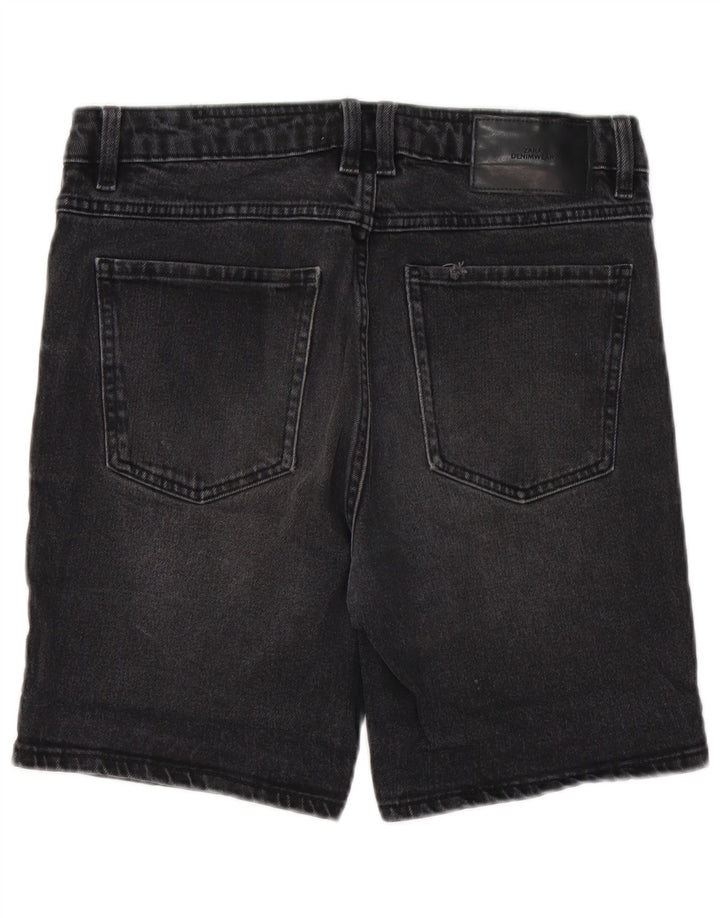 Męskie spodenki jeansowe Zara EU 38 Small W30 czarne