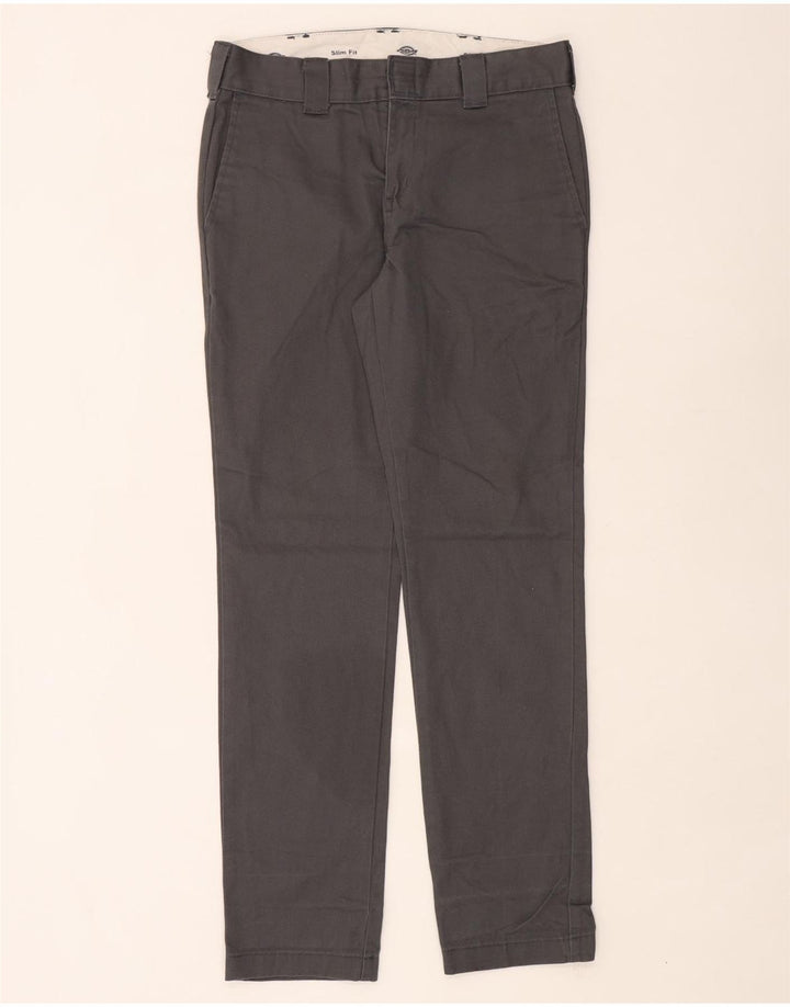 Męskie spodnie chino Dickies Slim Fit W30 L32 Szary poliester