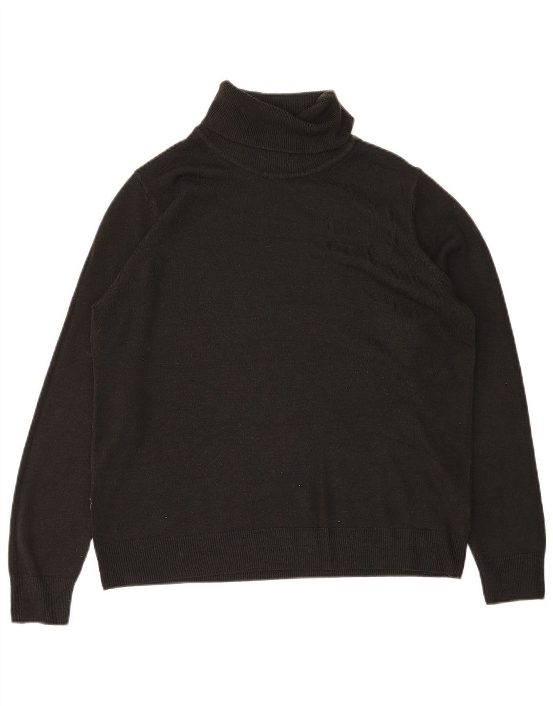 Marks & Spencer Damski sweter z golfem UK 16, duży, czarny