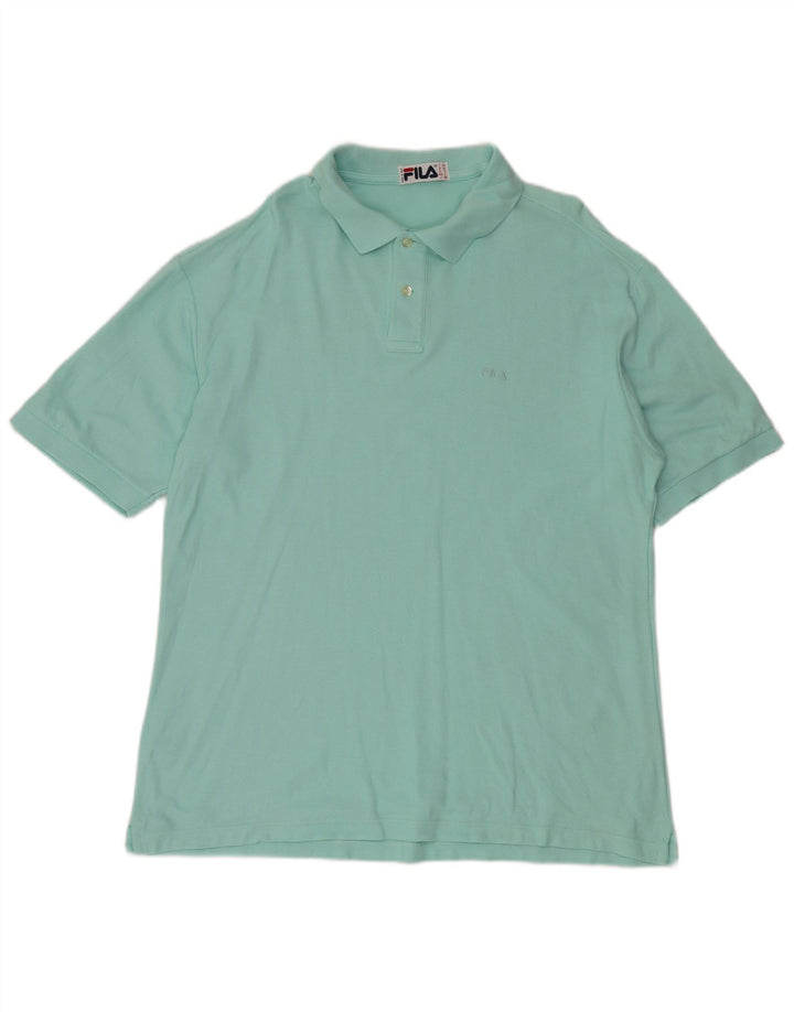 Męska koszulka polo FILA IT 54 XL turkusowa