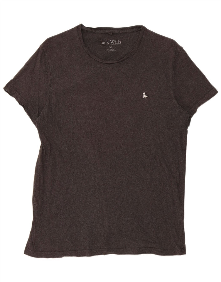 T-shirt damski Jack Wills, średnioszary, bawełniany