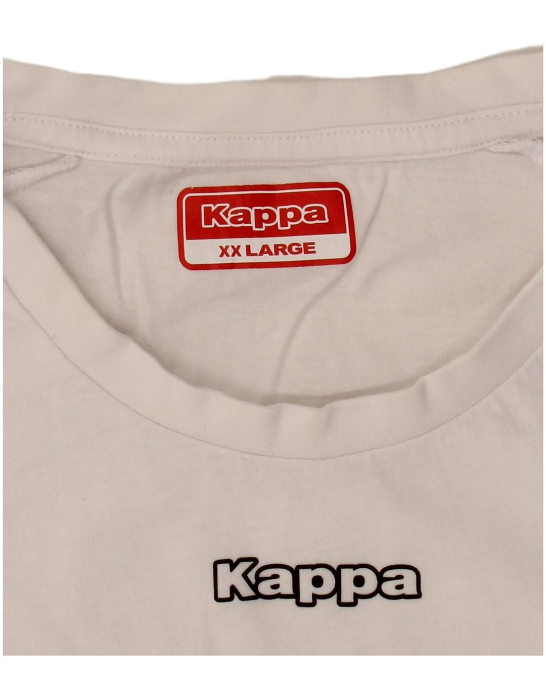 Męski T-shirt z grafiką Kappa Top 2XL Biały