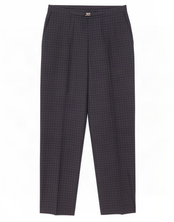 Spodnie damskie Marks & Spencer UK 14 Large W32 L27 Granatowa kratka