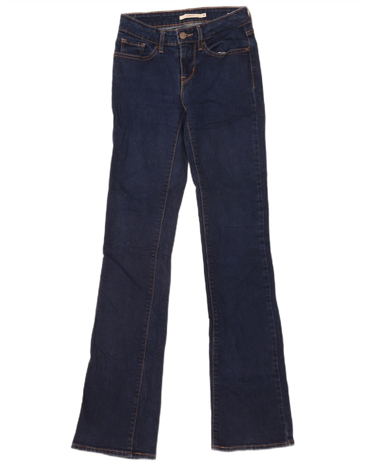Damskie jeansy Levi's 715 Bootcut W24 L33 Niebieska bawełna