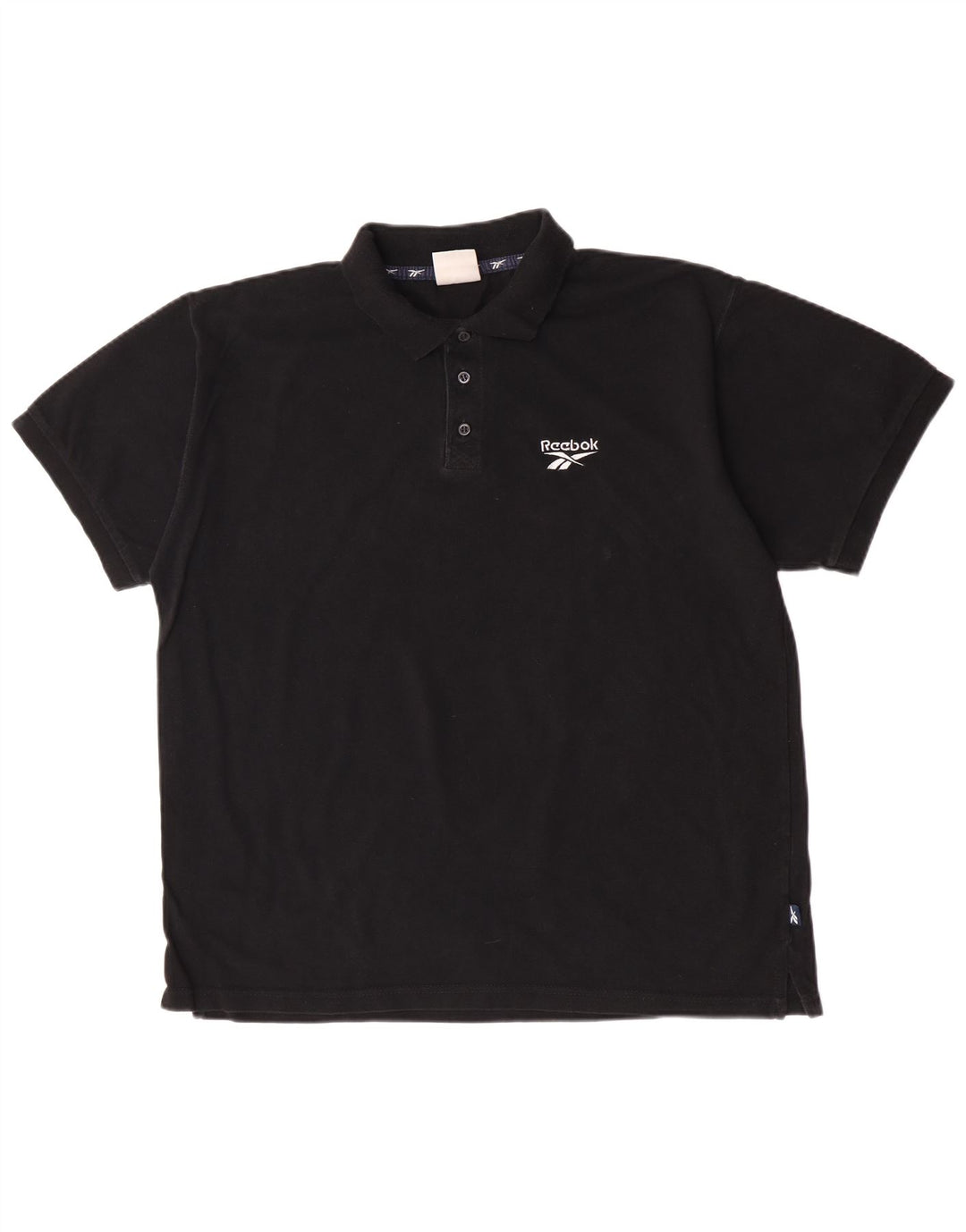 Męska koszulka polo Reebok, duża, czarna, bawełniana
