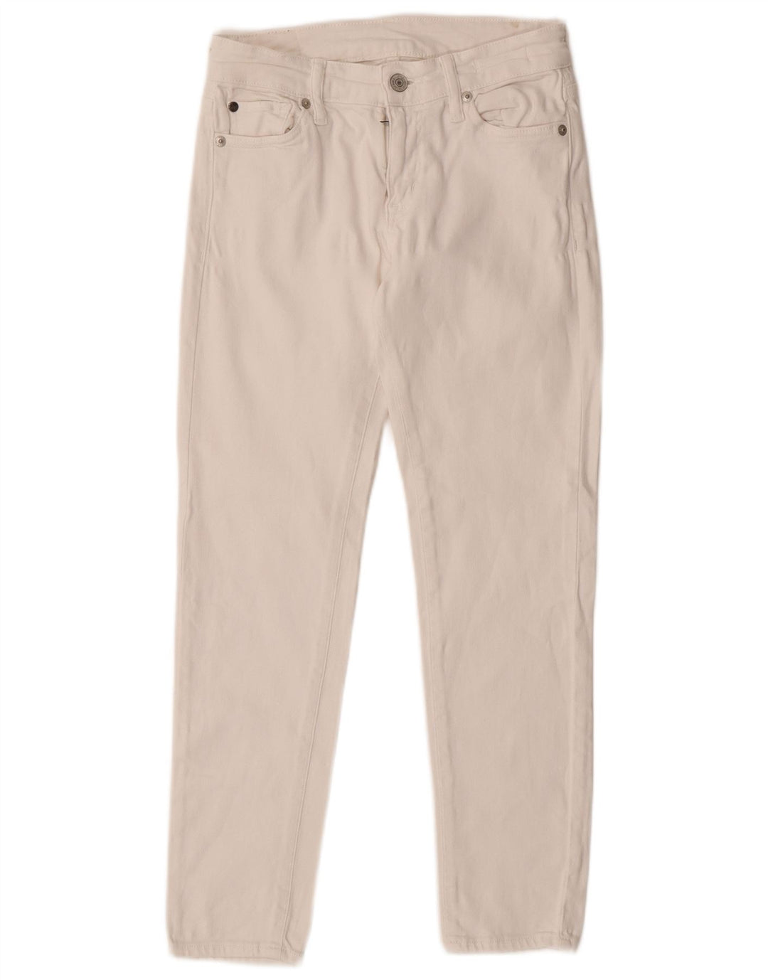 Damskie jeansy slim fit Ralph Lauren W25 L25 Biała bawełna