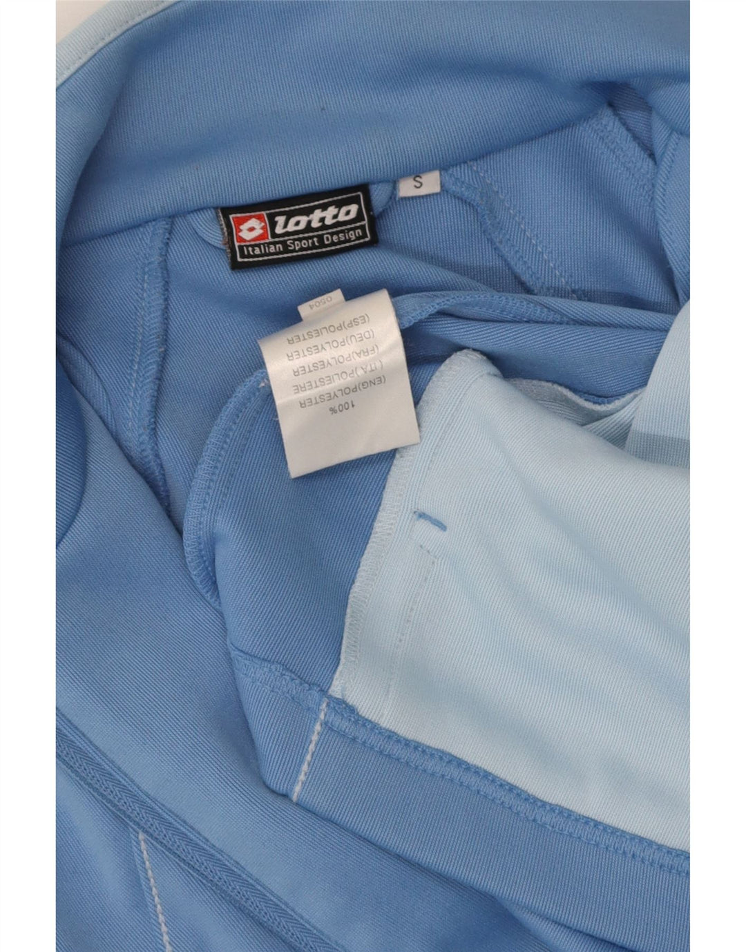 LOTTO Womens Oversized Tracksuit Top Jacket UK 10 Small Blue Polyester