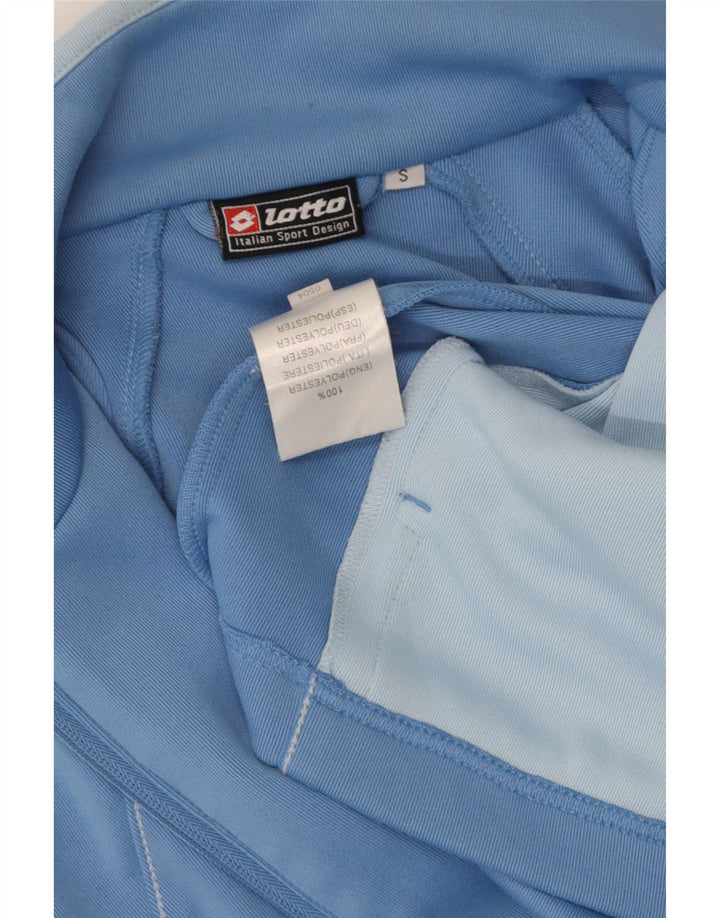 LOTTO Womens Oversized Tracksuit Top Jacket UK 10 Small Blue Polyester