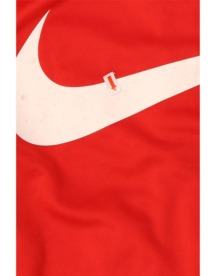 Męska kurtka dresowa Nike Swoosh Graphic, mała, czerwona, z blokami kolorów