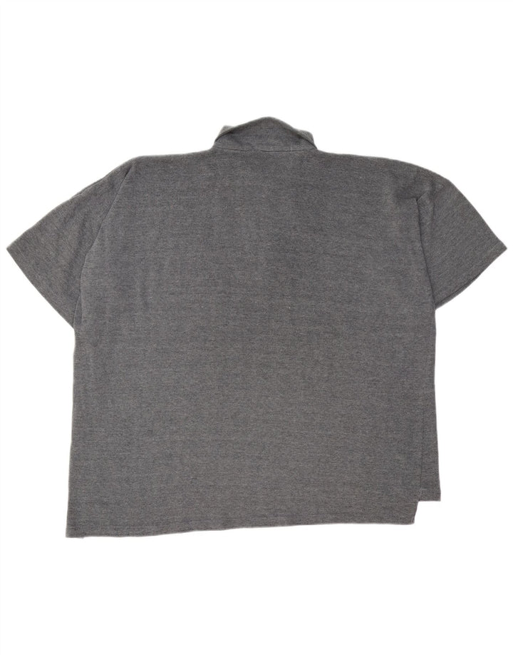 Męska koszulka polo Paul Smith z zamkiem błyskawicznym, 2XL, szary poliester