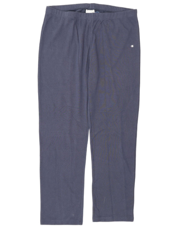 Spodnie dresowe damskie Champion Easy Fit UK 22 3XL Granatowe, bawełniane
