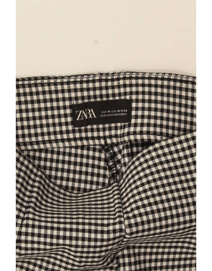 Legginsy damskie Zara UK 12, średnia czarna kratka