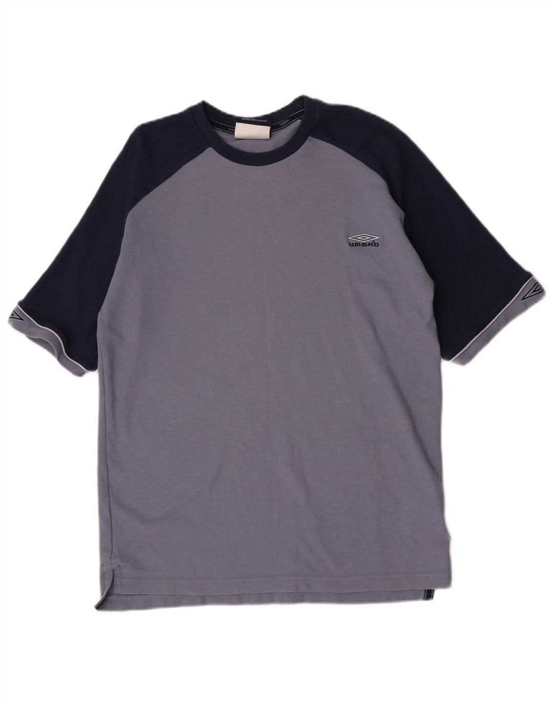 T-shirt męski Umbro, duży, niebieski, poliestrowy blok kolorów