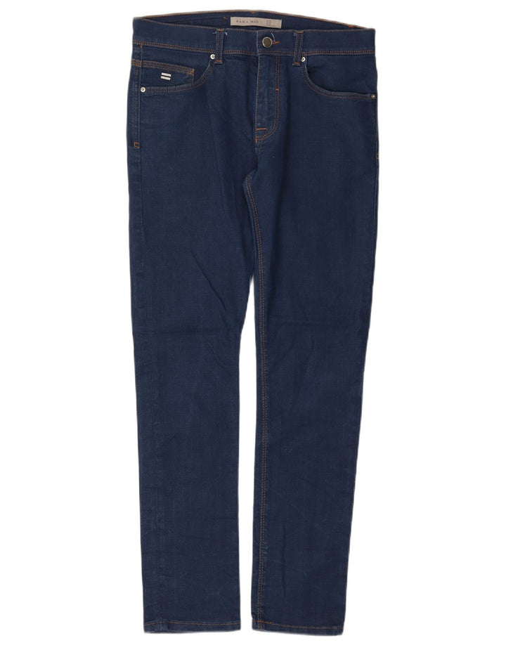 Jeansy męskie Zara Slim EU 40 Medium W31 L31 Granatowa bawełna