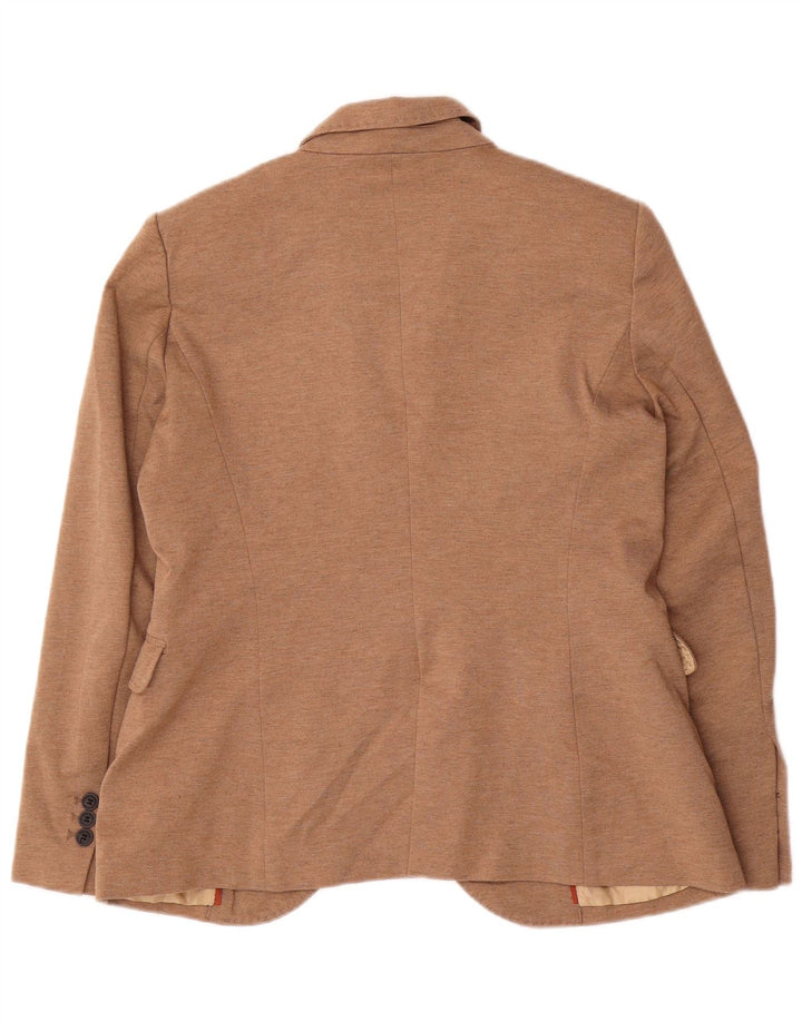 Damska marynarka Zara zapinana na 1 guzik UK 18 XL, beżowa