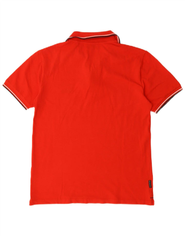 Męska koszulka polo WOOLRICH, średnia czerwona, bawełniana