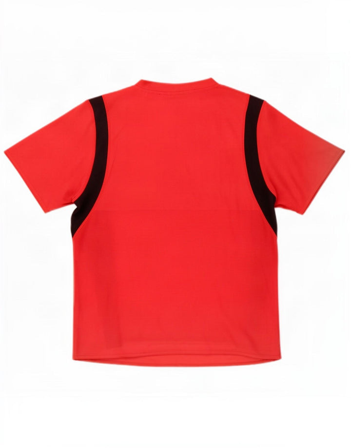 Adidas Męska koszulka Top Medium Red Colorblock Poliester