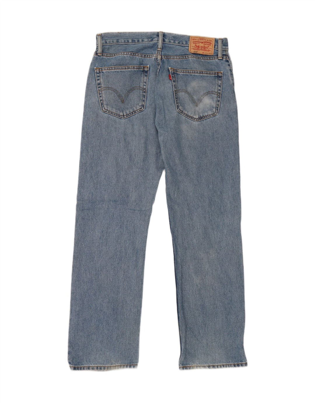 Męskie jeansy Levi's 505 Straight W33 L30 Niebieskie bawełniane