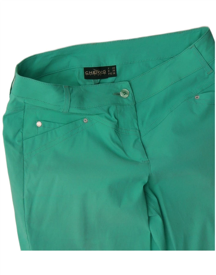 Spodnie damskie Chervo Slim Casual IT 42 Medium W30 L27 Turkusowe