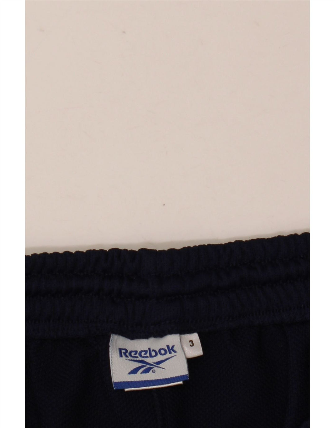 Męskie spodnie dresowe Reebok, duże, granatowe, z poliestru
